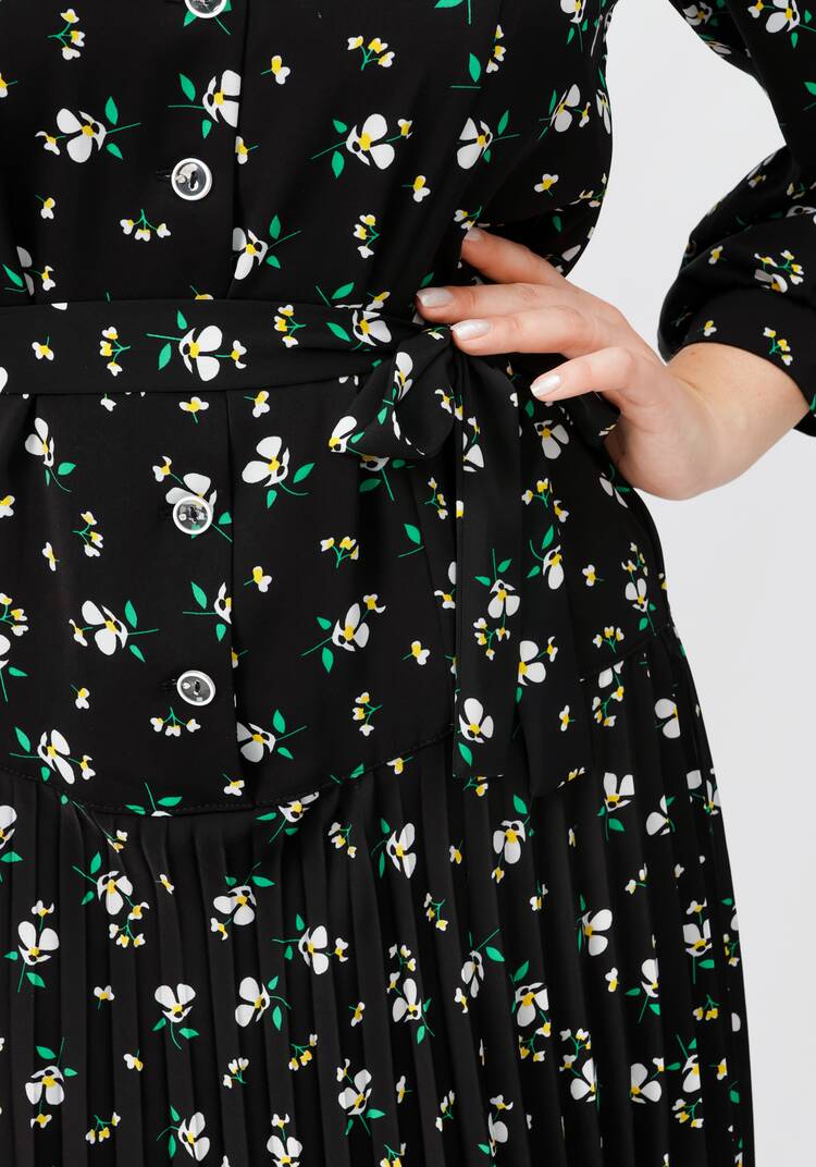 Платье прямого силуэта с юбкой-плиссе шир.  750, рис. 13