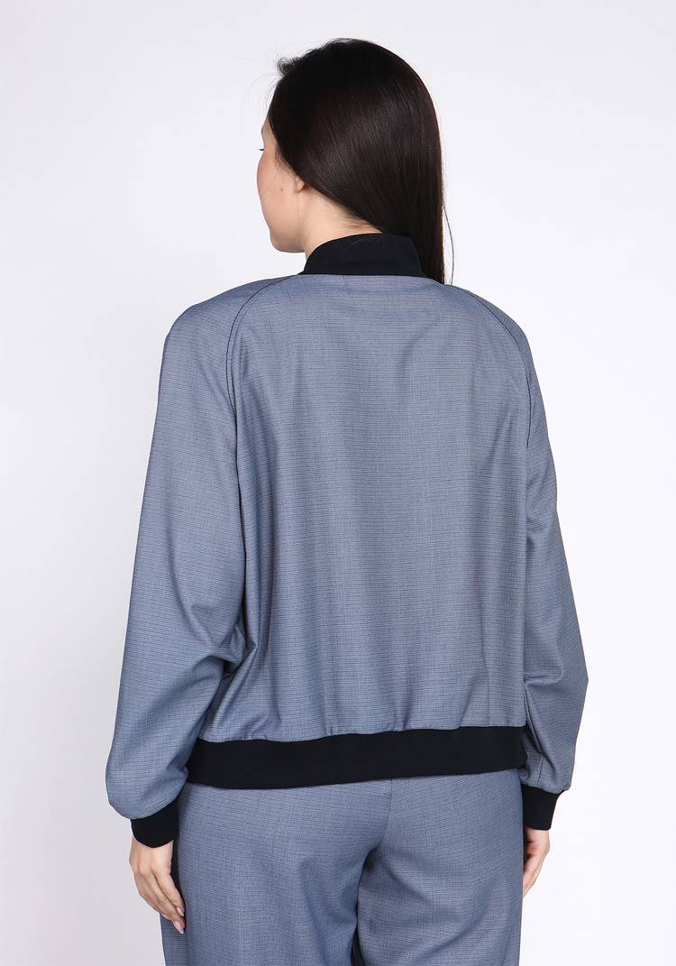 Бомбер на пуговицах и свободного кроя шир.  750, рис. 3