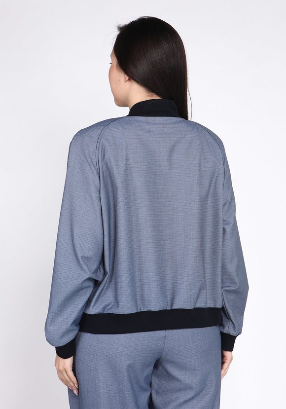 Бомбер на пуговицах и свободного кроя шир.  580, рис. 3