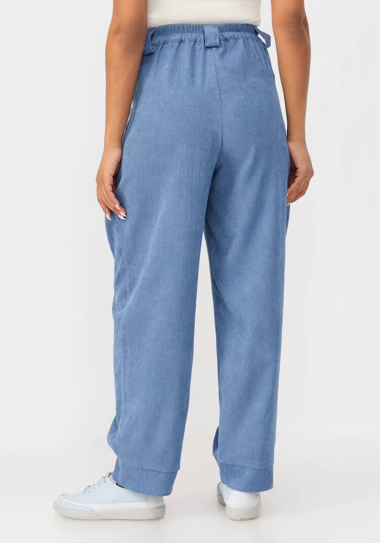 Брюки бананы с манжетами по низу шир.  750, рис. 16