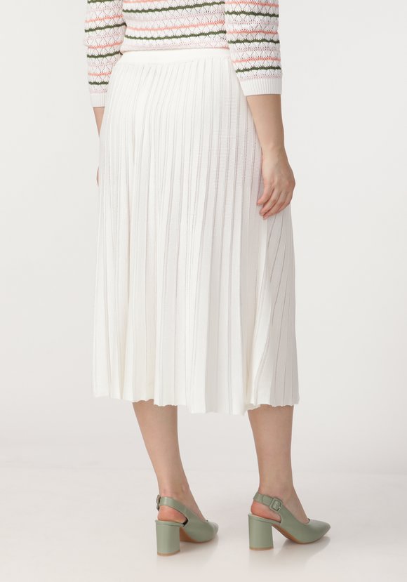 Юбка миди на резинке с имитацией плиссе шир.  580, рис. 2