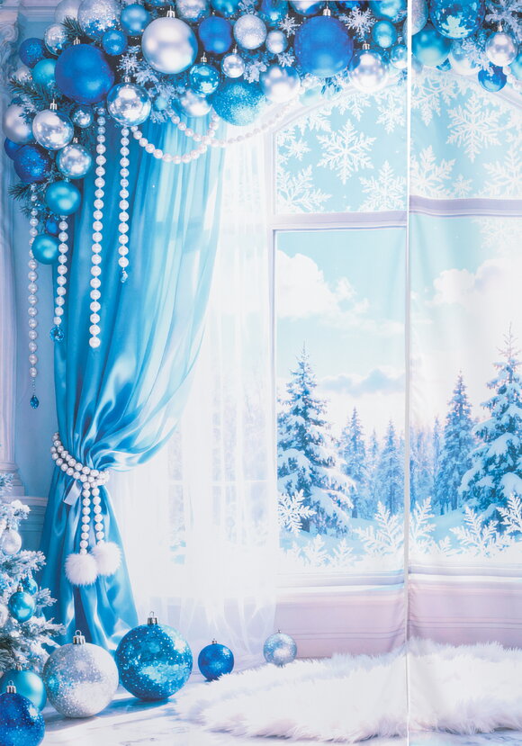 Портьеры Зимняя сказка шир.  580, рис. 11