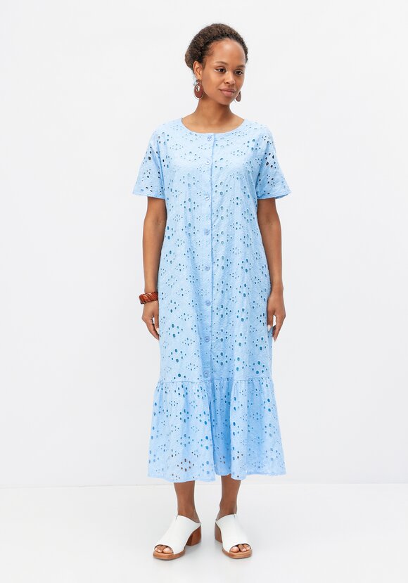 Платье ажурное с воланом шир.  580, рис. 4