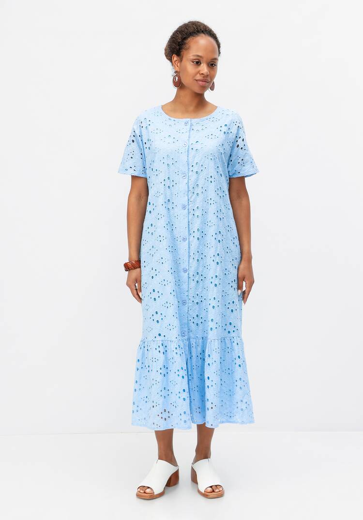 Платье ажурное с воланом шир.  750, рис. 4