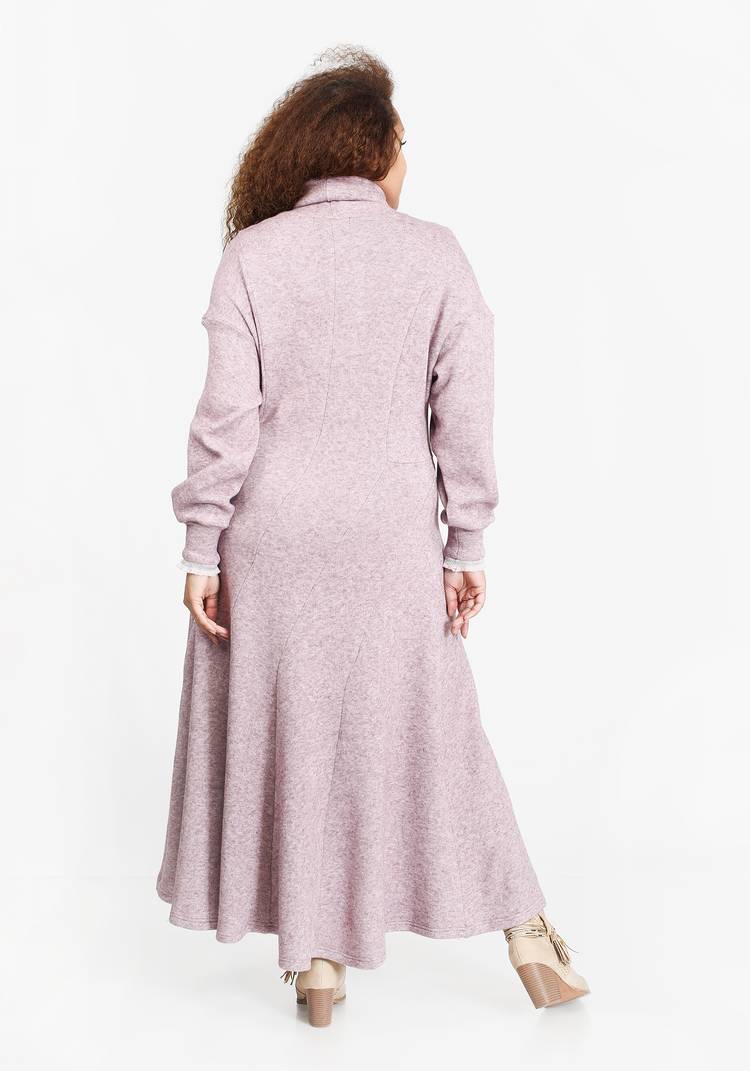 Платье с высоким воротником и манжетами шир.  750, рис. 3