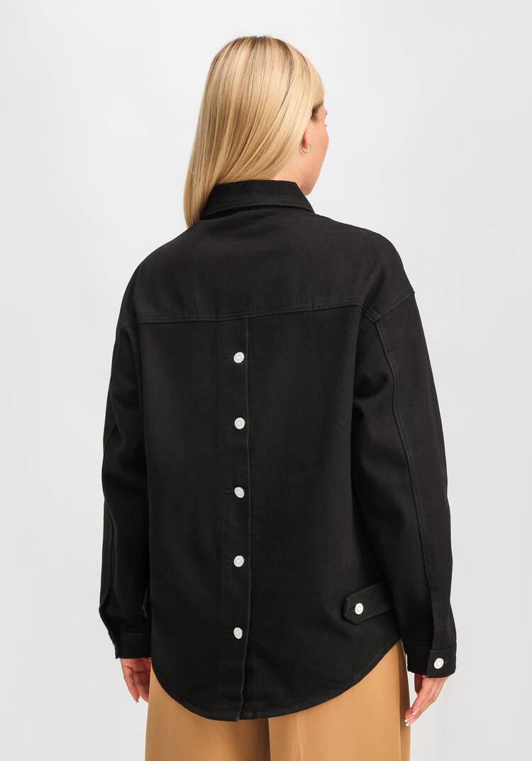 Джинсовая куртка Селена шир.  750, рис. 13