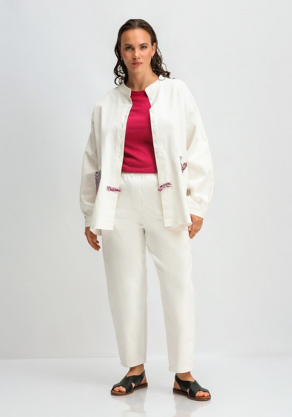 Брюки с контрастной отделкой шир.  580, рис. 18