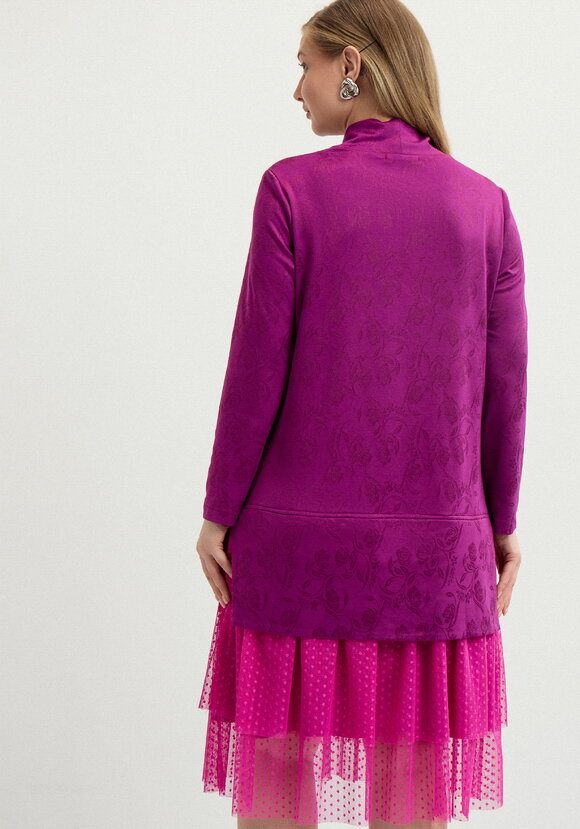 Платье с ярусами из сeтки шир.  580, рис. 3