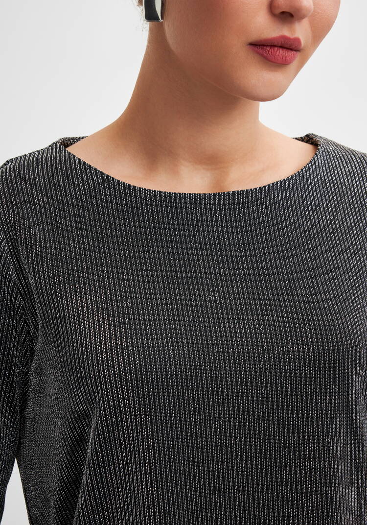 Блуза из трикотажа с люрексом шир.  750, рис. 10