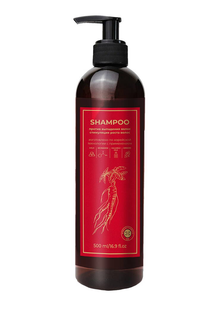 Шампунь с корейским женьшенем и золотом шир.  750, рис. 1