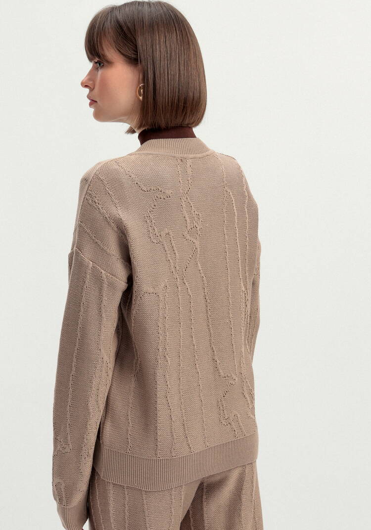 Бомбер с фактурным рисунком шир.  750, рис. 3