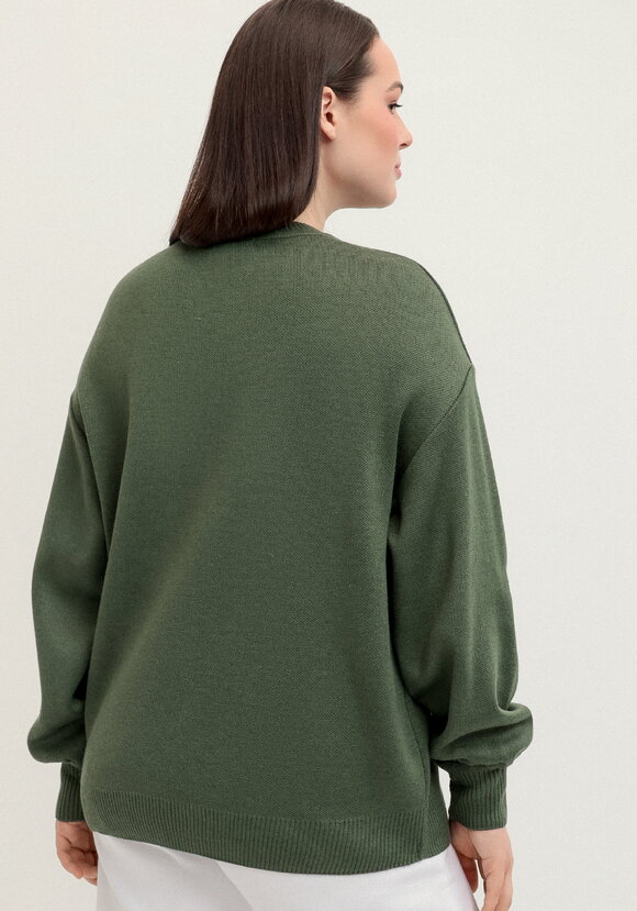 Джемпер с жаккардовой надписью шир.  580, рис. 11