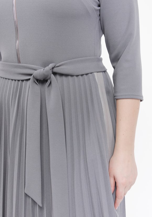 Платье с гофрированной юбкой шир.  580, рис. 9