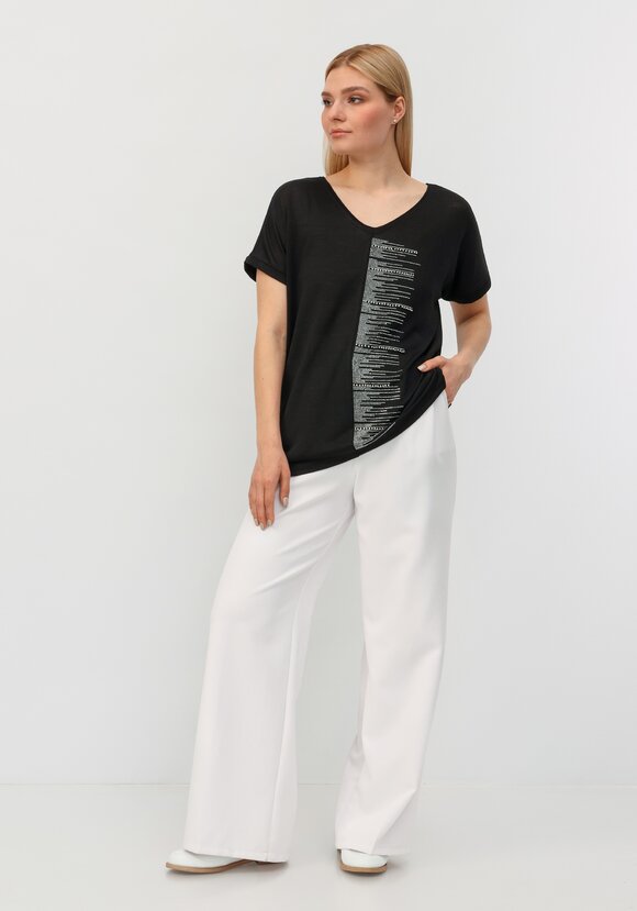 Блуза со стразами Аделина шир.  580, рис. 7