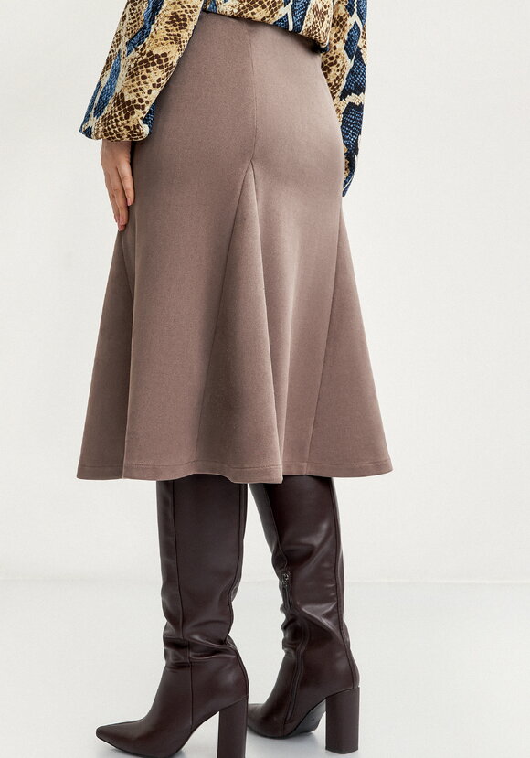 Юбка-годе из эко-замши шир.  580, рис. 3