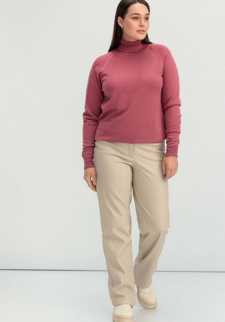 Джемпер прямого силуэта с высоким воротом шир.  750, рис. 15