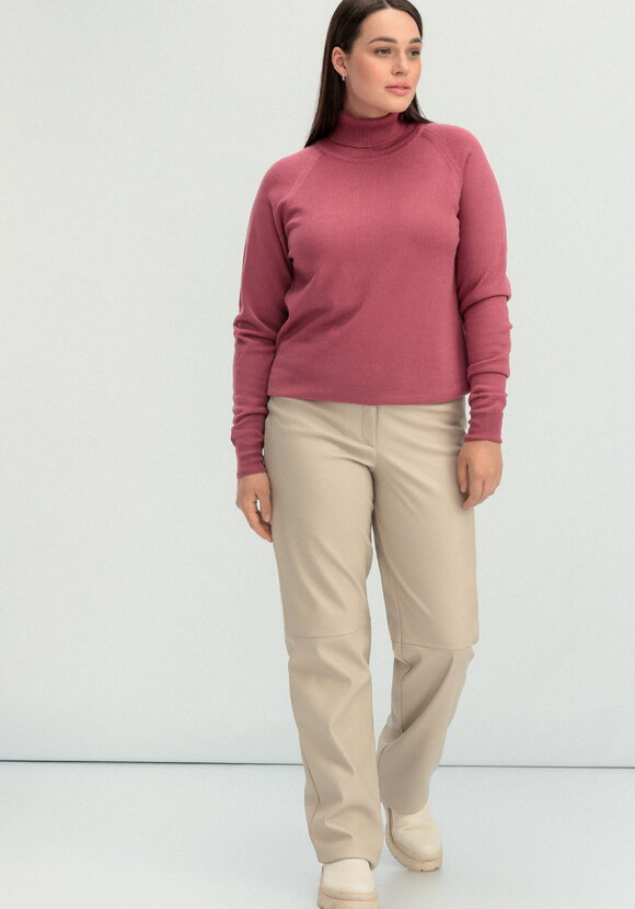 Джемпер прямого силуэта с высоким воротом шир.  580, рис. 15