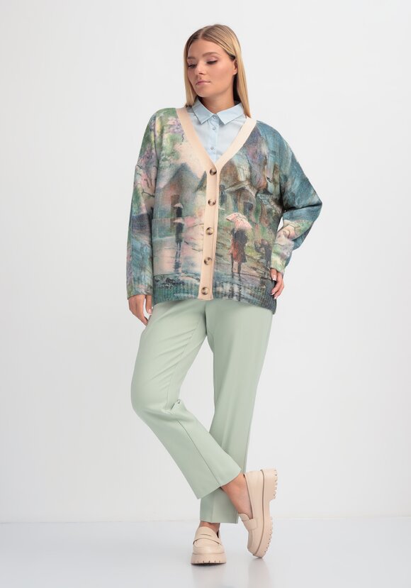 Кардиган на пуговицах Вивьен шир.  580, рис. 8