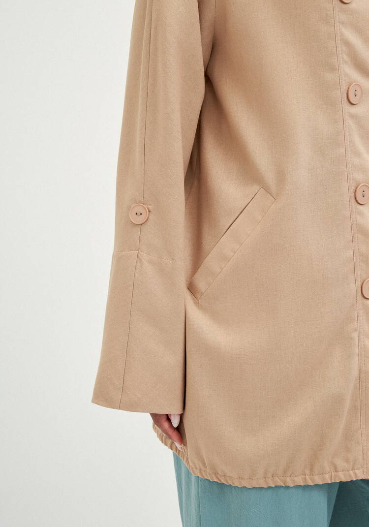 Пыльник с отделкой из шитья шир.  750, рис. 8