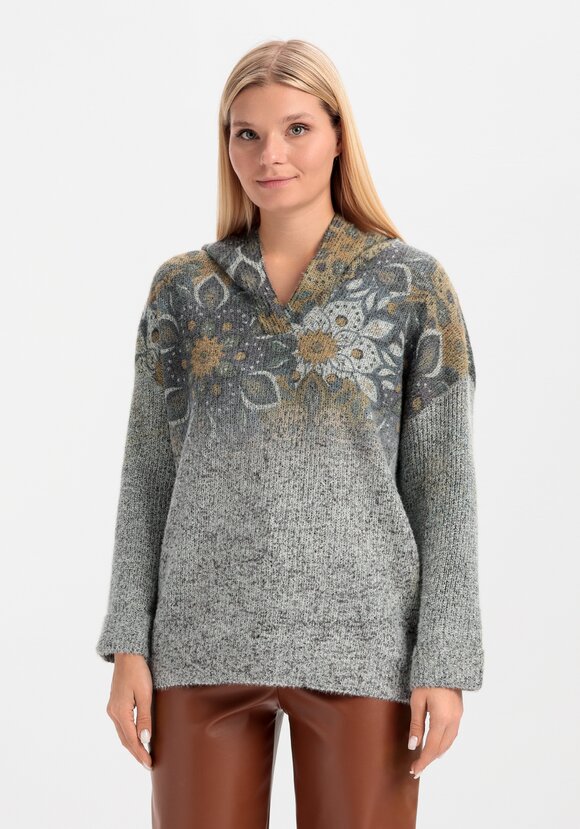 Джемпер Цветочное наслаждение шир.  580, рис. 10
