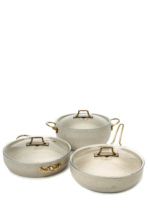 Набор посуды Белое золото, 6 предметов шир.  580, рис. 2