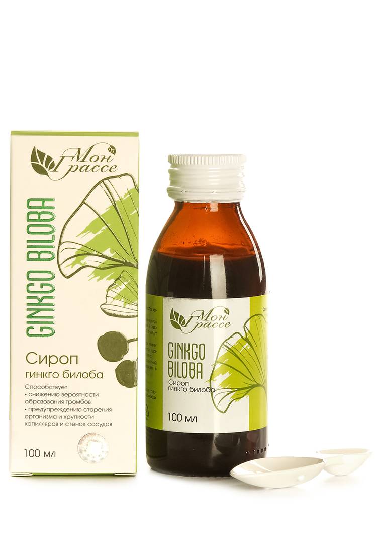 Сироп гинкго билоба Мон Грассе против тромбоза, 2 шт шир.  750, рис. 4