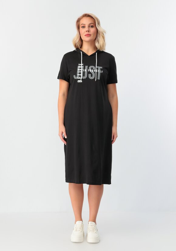 Платье с капюшоном свободного кроя шир.  580, рис. 34