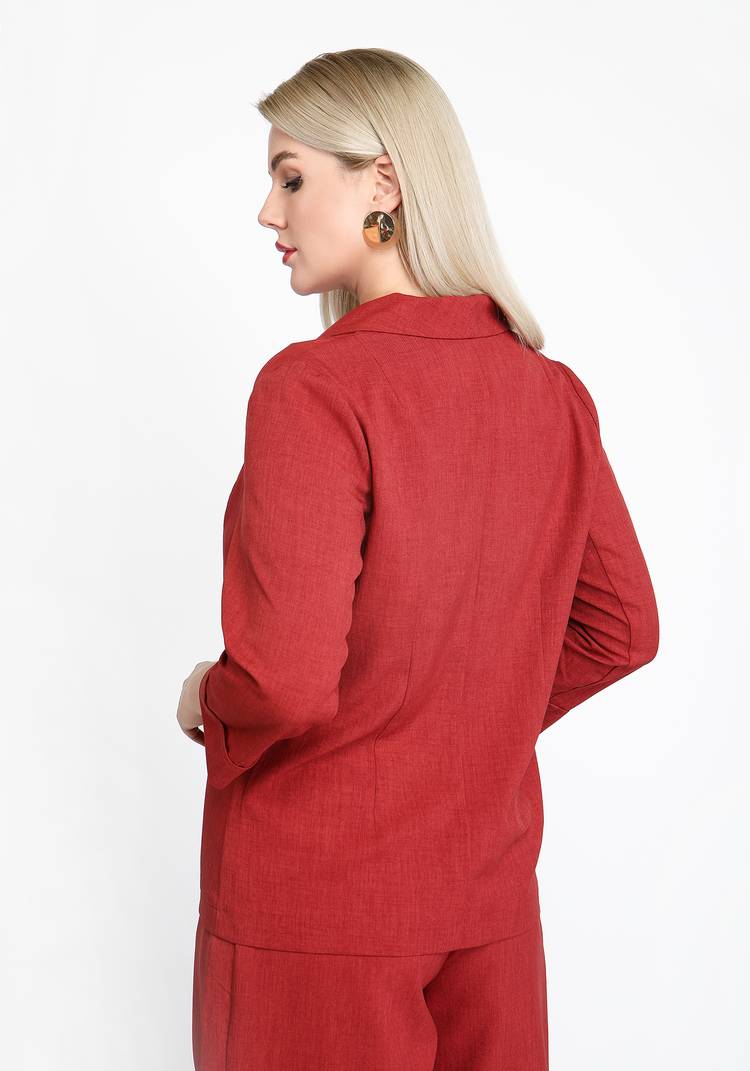 Жакет классический однобортный шир.  750, рис. 17