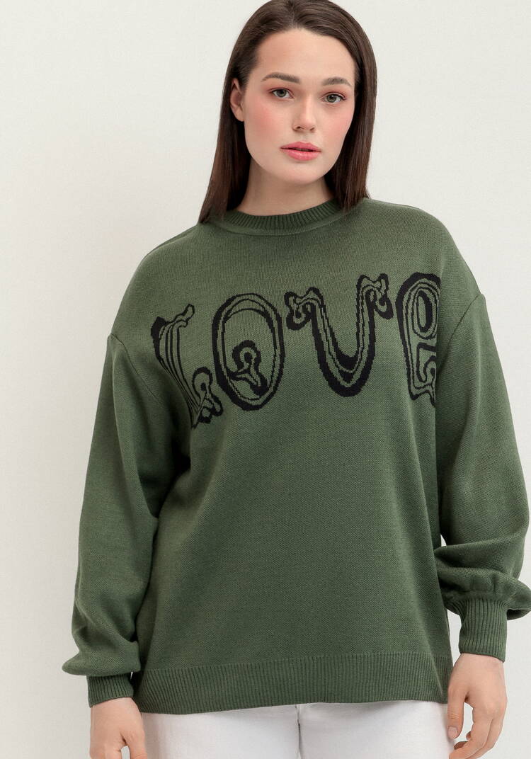 Джемпер с жаккардовой надписью шир.  750, рис. 12