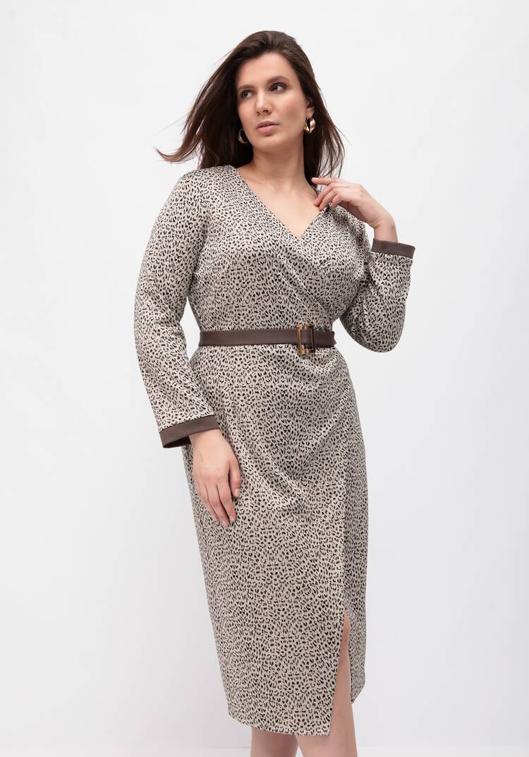 Платье прямого кроя на запах шир.  750, рис. 15