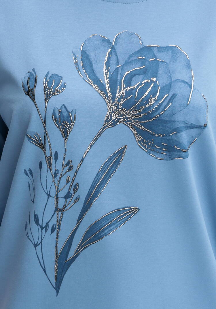 Блуза с принтом цветка и рукавом 3/4 шир.  750, рис. 17