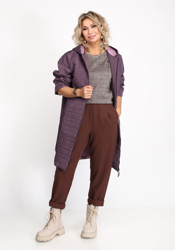 Пальто стеганое с застежкой-молнией шир.  580, рис. 11