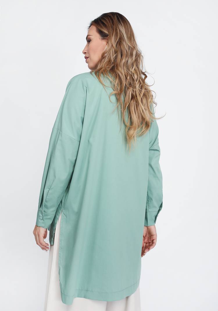 Блуза с карманами и асимметричным низом шир.  750, рис. 8