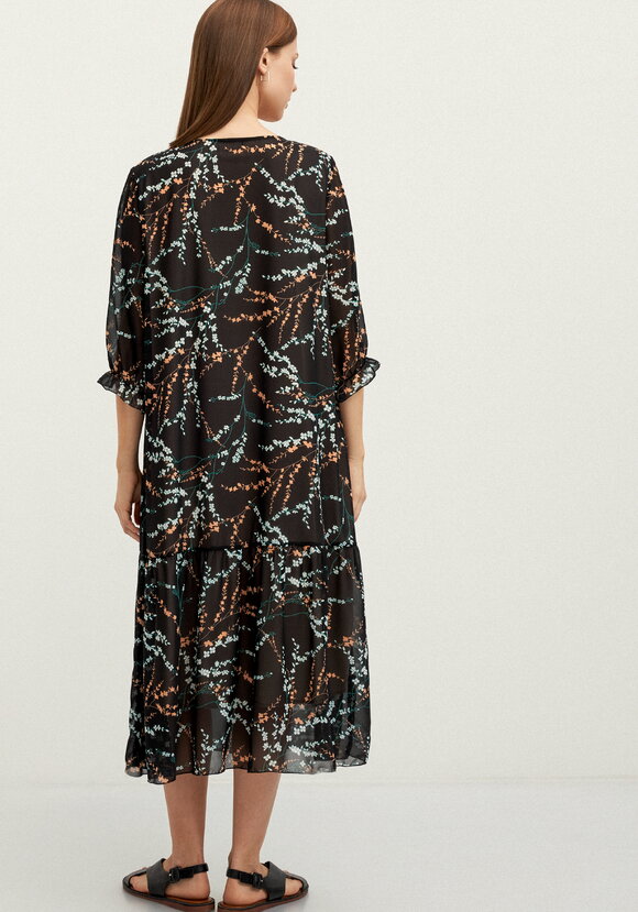 Платье с цветочным принтом шифоновое шир.  580, рис. 19