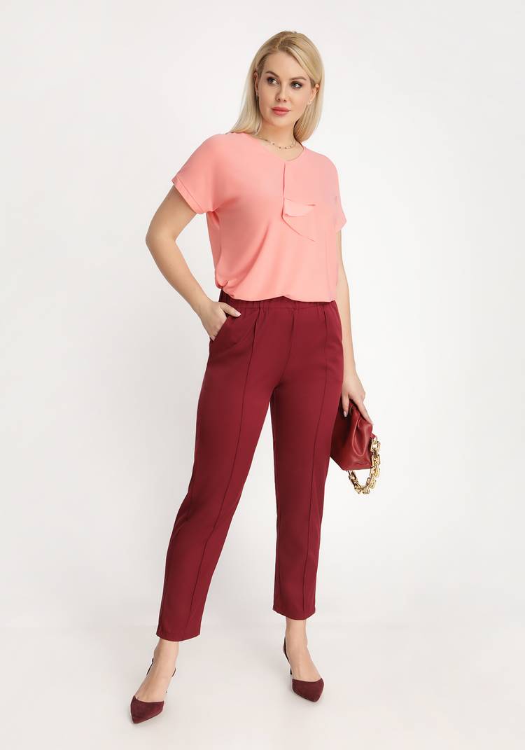 Блуза с воланом спереди шир.  750, рис. 18