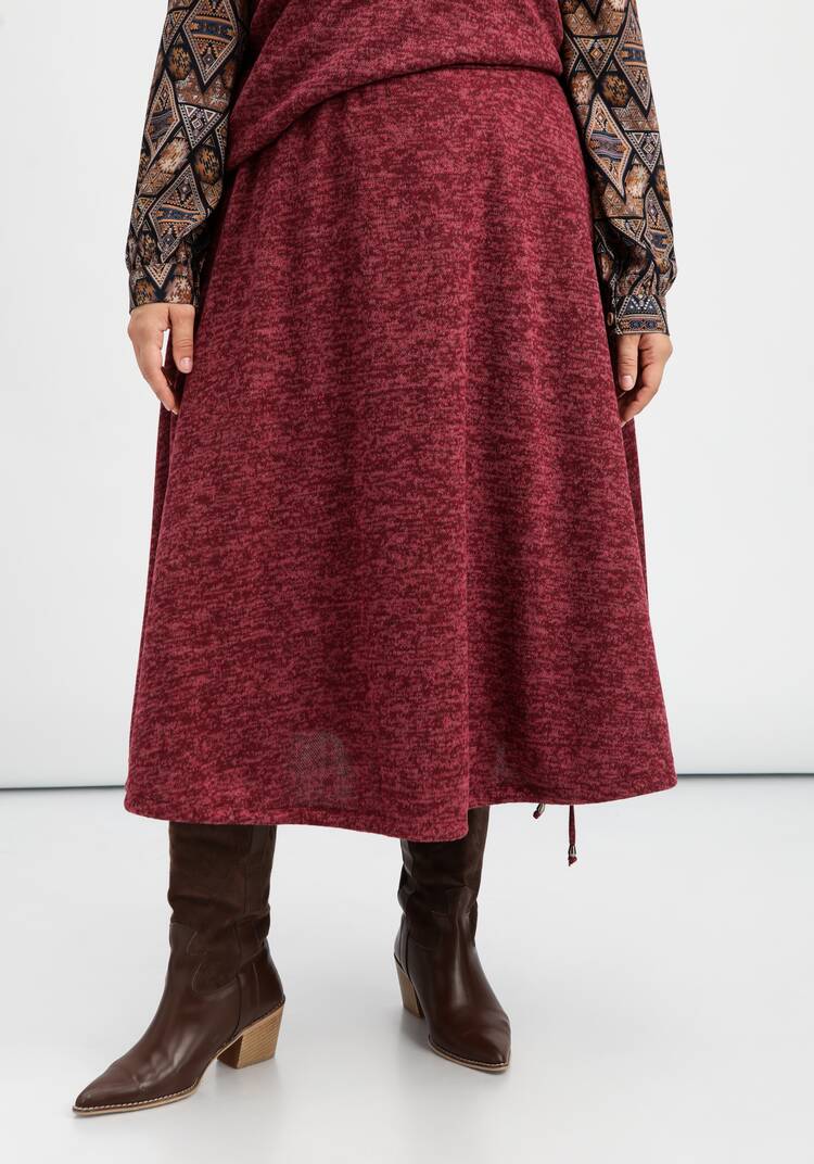 Юбка А-силуэта с кулиской по низу шир.  750, рис. 9