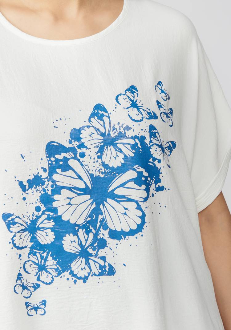 Комплект с ярким принтом на блузе шир.  750, рис. 6