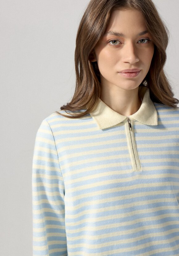 Поло в полоску на молнии шир.  580, рис. 14