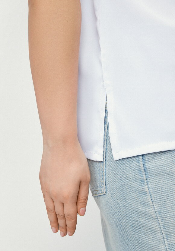 Блуза с принтом с напылением шир.  580, рис. 6