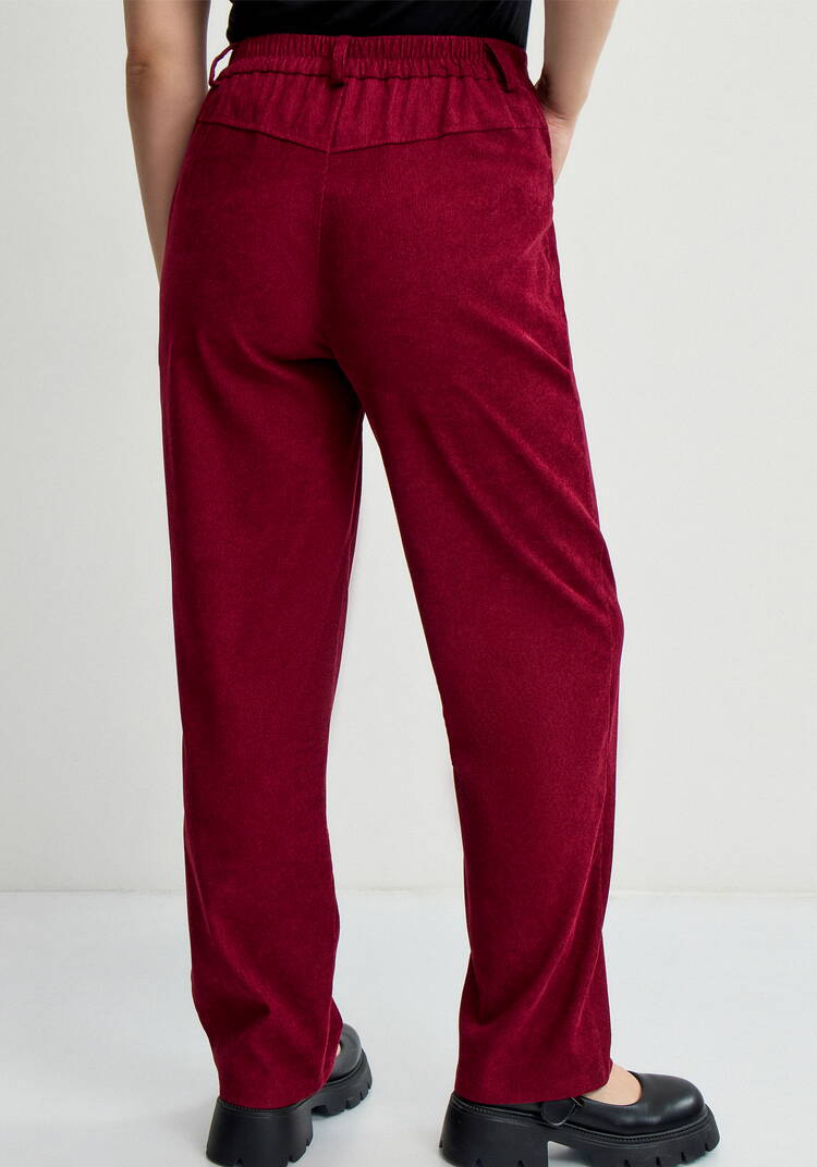 Брюки вельветовые со стразами на кармане шир.  750, рис. 3