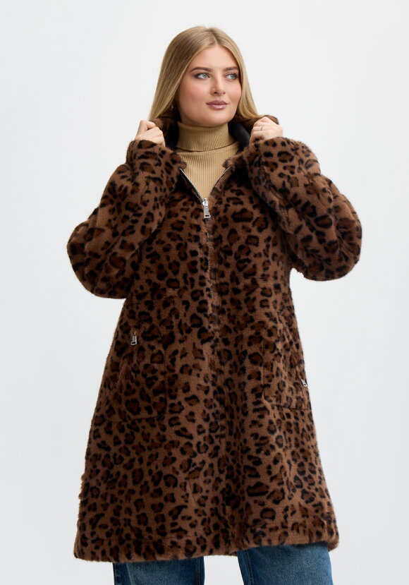 Дубленка Леопардовый шарм шир.  580, рис. 9