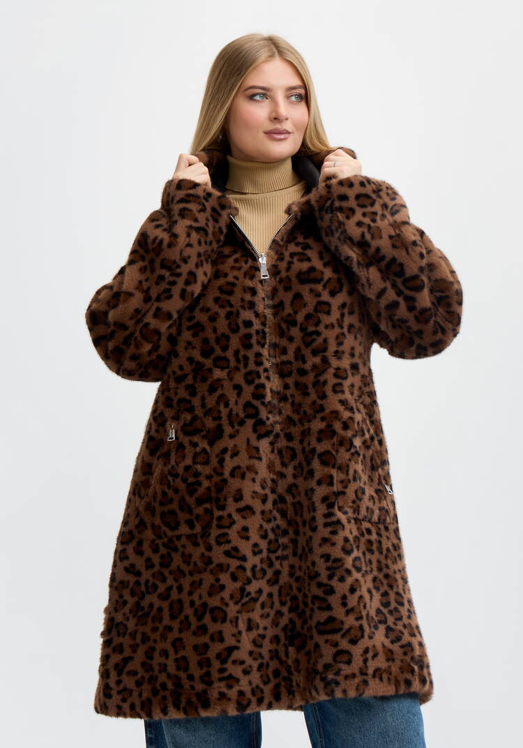 Дубленка Леопардовый шарм шир.  750, рис. 9