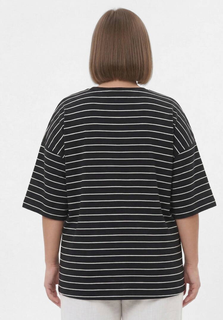 Футболка с опущенным плечом и строчкой шир.  750, рис. 7