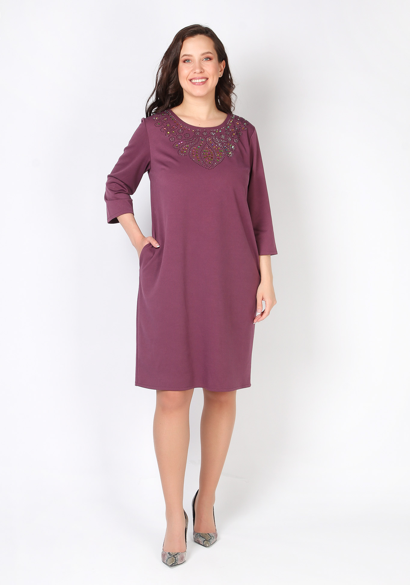 Платье "Мелания" Binitra Bini, размер 50, цвет васильковый - фото 6