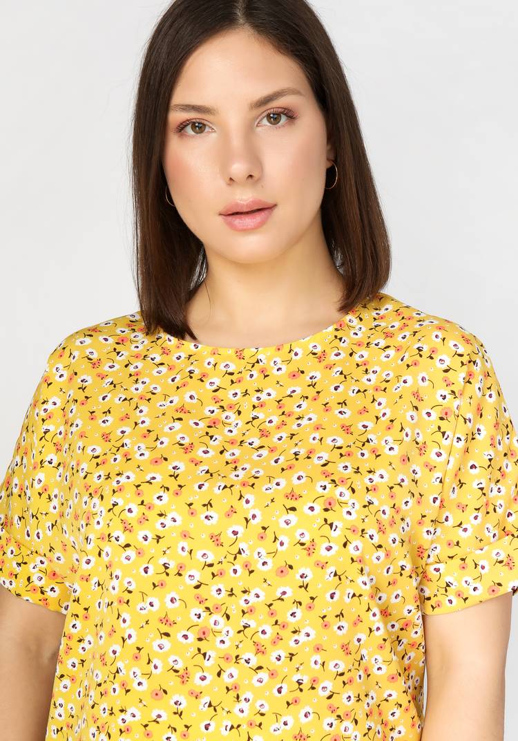 Блуза с цветочным принтом Оливия шир.  750, рис. 17