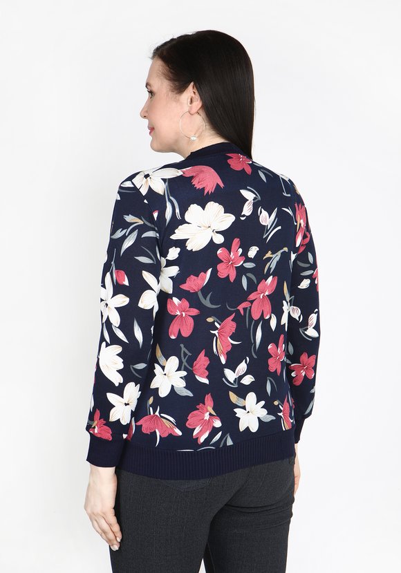 Кардиган Невероятное цветение шир.  580, рис. 9