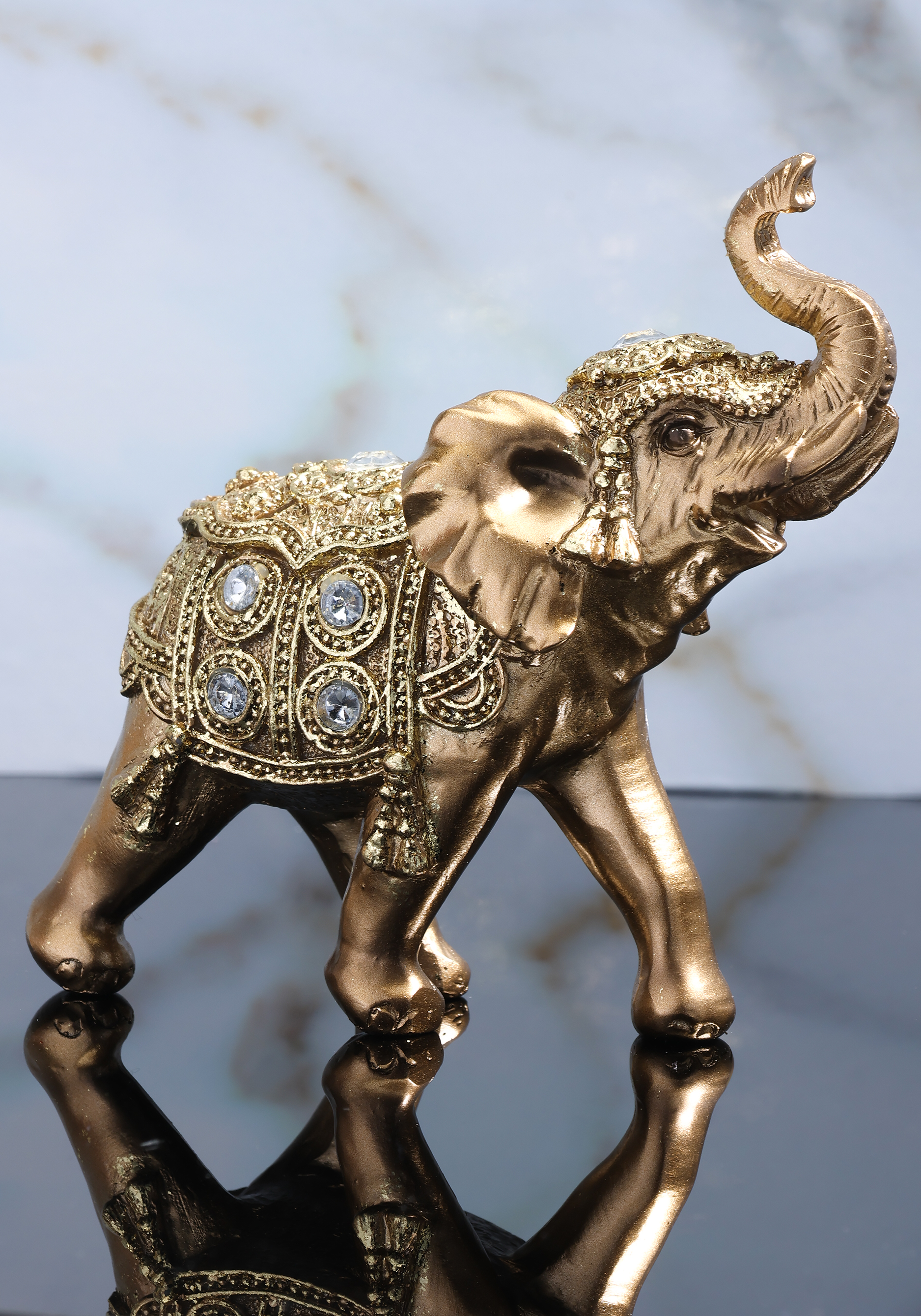 Декоративная фигурка "Слон" Leomax, цвет желтый, размер 11,2*4,9*11,3 СМ