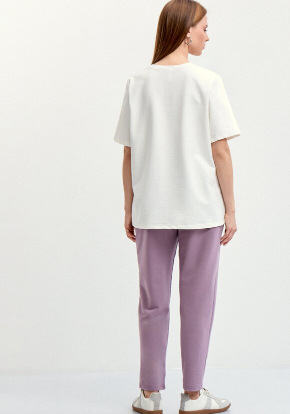 Костюм с флористическим принтом на футболке шир.  580, рис. 37