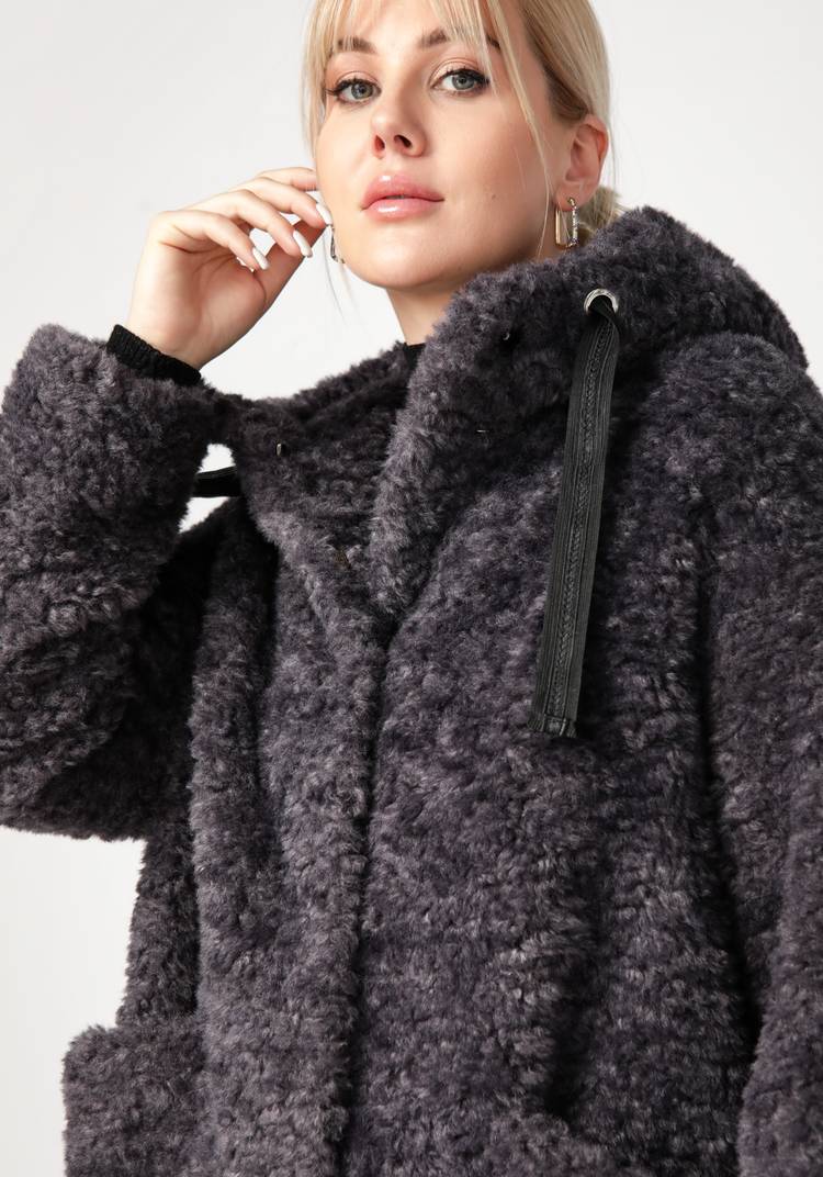 Пальто из шерсти мериноса с капюшоном шир.  750, рис. 15