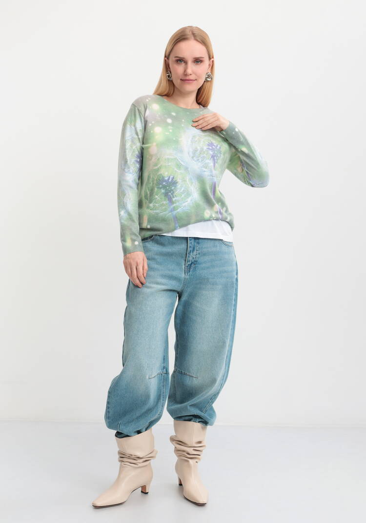 Джемпер Цветочная симфония шир.  750, рис. 2